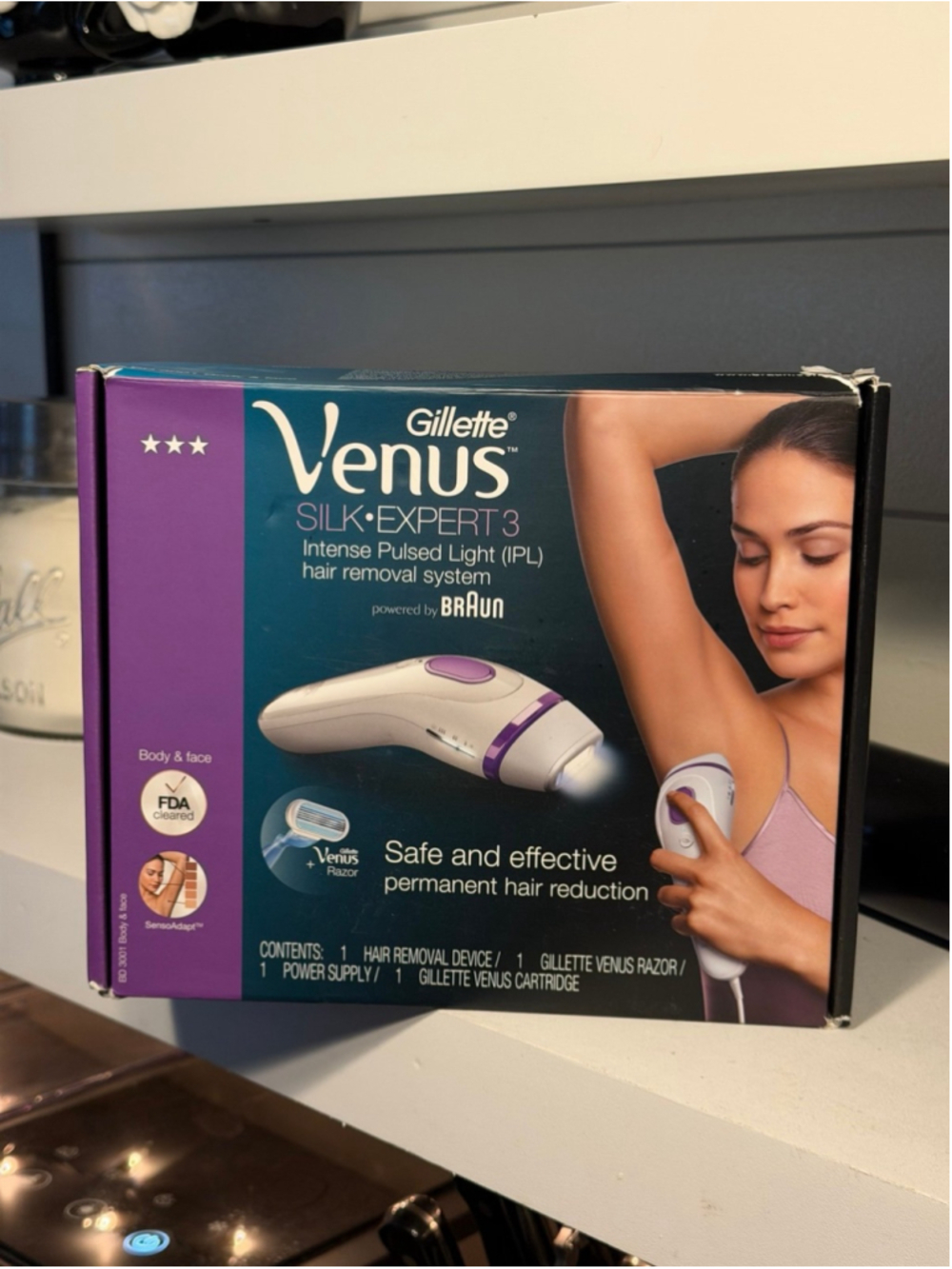 Braun Gillette Venus Silk-expert 3 IPL 3001 Body Hair Removal System